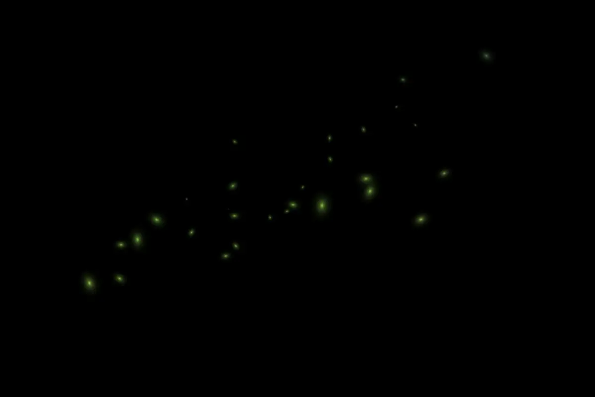 平面素材-80张高清唯美萤火虫荧光蝴蝶叠加合成素材 80 Fireflies Overlays(18)