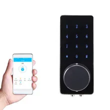 Ttlock телефон приложение дистанционное управление Блокировка Bluetooth цинковый сплав Материал сенсорный экран пароль вспомогательный дверной замок