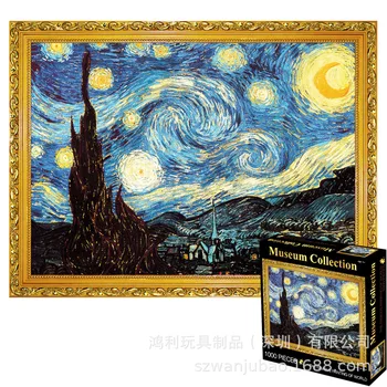 

Picture puzzles 1000 pieces wooden educational toys for adults kids games kids brain teaser puzzles