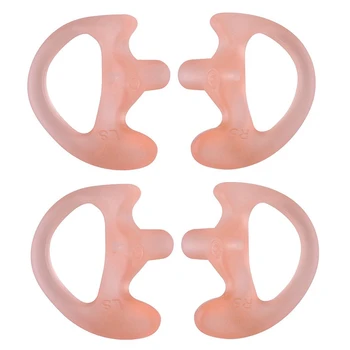 

MOOL 1 Pair Universal Replacement Soft Silicone Open Ear Insert Earmould for Two Way Radio Coil Tube Audio Kits UV-5R UV-B6 BF-8