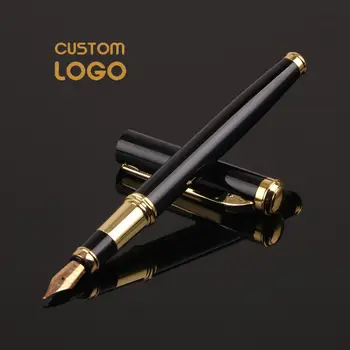 

Custom Logo pen Metal Fountain Pen Nice Touch Feeling Writing Pens Luxury School Student Personalized Office Business Gift Pens