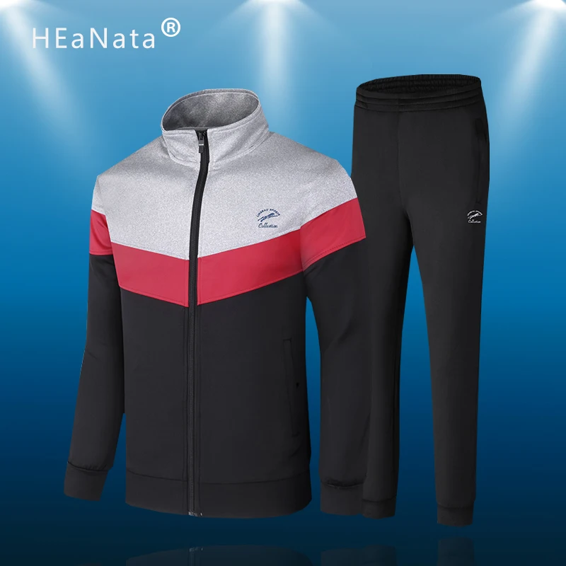 

Brand Sport Men Set Jacket And Pants Two Piece Running Clothing Set Casual Tracksuit Sportswear Sweatshirt Men Track Suit XXXXXL