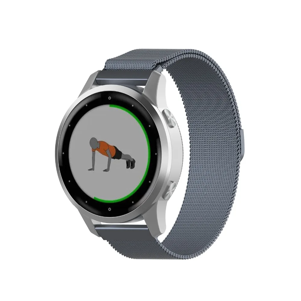 18 мм 20 мм 22 мм ремешок для часов для HUAWEI Watch GT 2 спортивный Магнитный Миланский стальной браслет для samsung Galaxy WATCH active 2