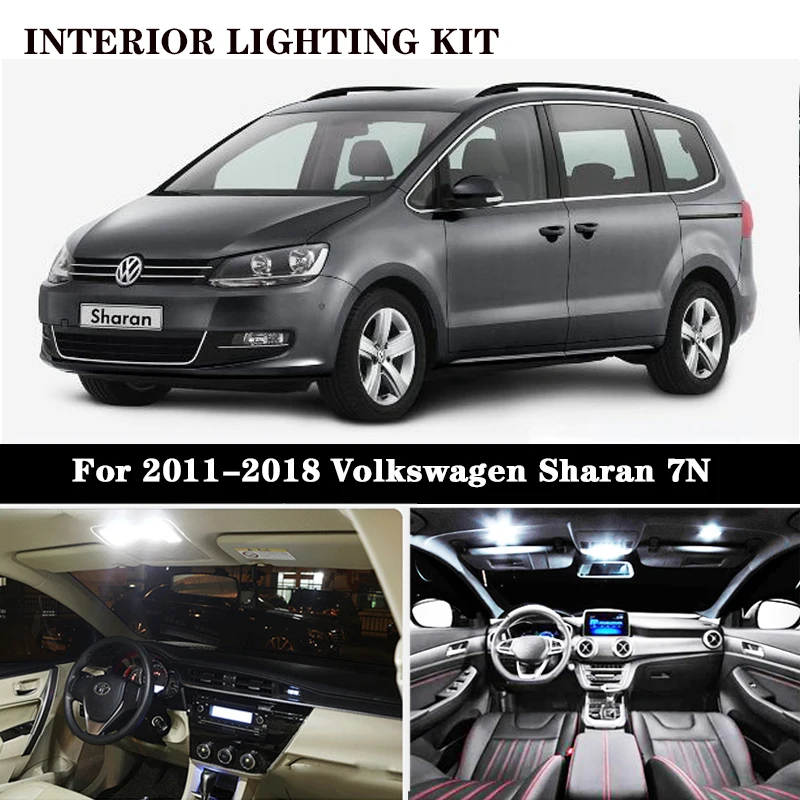 VW Sharan MK1 264 42mm White Interior Courtesy Bulb LED Light Upgrade