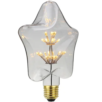 

TIANFAN Led Bulbs Vintage Style Decorative Light Bulb AC85-265V 3W E27 Firework RGB Starry Light Bulb Star