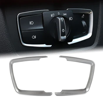 

Headlight Switch Trim Cover For BMW 1 3 4 Series X5 F30 F31 F32 F34 Switch Button Styling Decorative Frame Cover Trim Dashboard