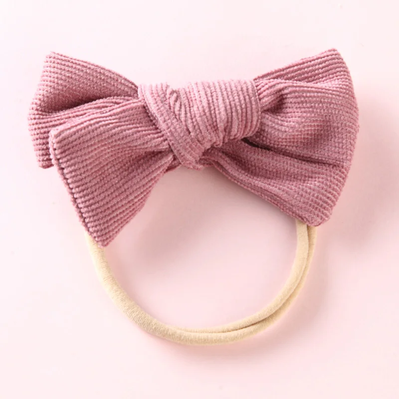 style2 dark pink Милые детские аксессуары для волос, Товары для новорожденных для маленьких девочек банты, повязки на голову с эластичной резинкой и бантом для детей ясельного возраста повязка на голову, повязка на голову для девочки чалма - Цвет: style2 dark pink