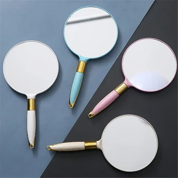 

Vintage Handheld Makeup Mirror Vanity Mirror Hand Mirror SPA Salon Makeup Vanity with Handle Cosmetic Compact Mirror for Women