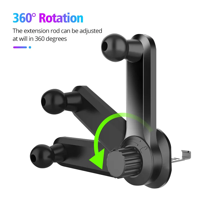 flexible phone holder Universal Car Air Vent Clip Upgrade 17mm Ball Head for Magnetic Car Phone Holder Gravity Support Stand Mount Car Charger Bracket wireless charging stand for iphone and apple watch