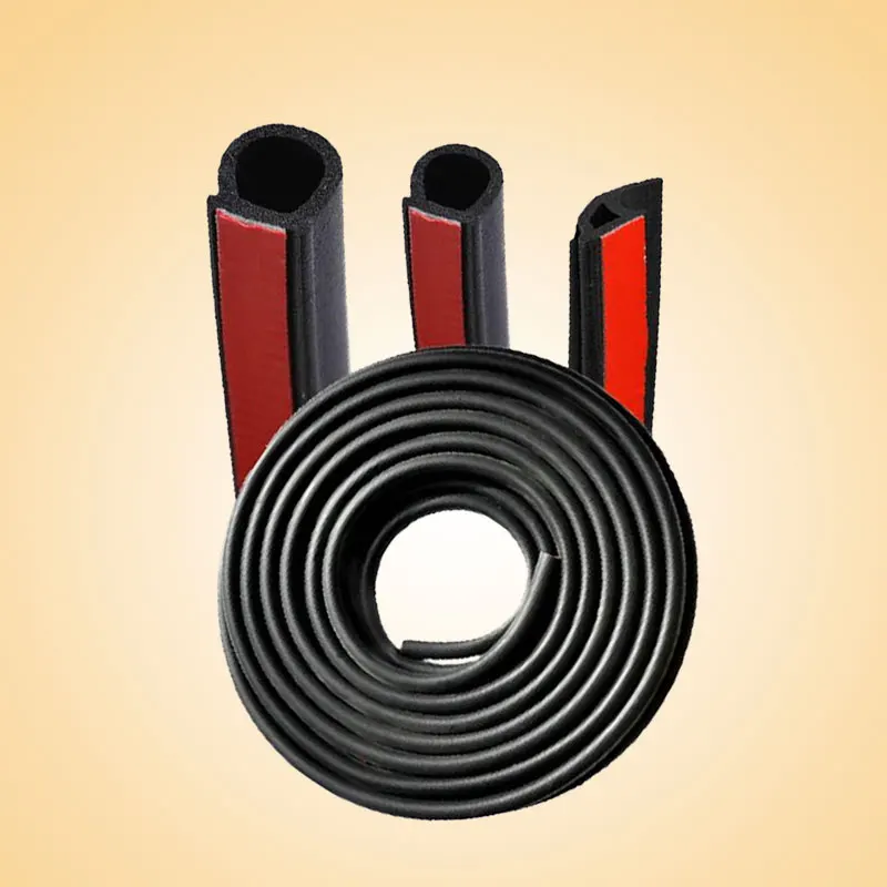 Vehemo EPDM 5 м резиновые уплотнительные полоски уплотнительная лента маленькая уплотнительная лента D Тип акустическая практичная дверь большая уплотнительная лента
