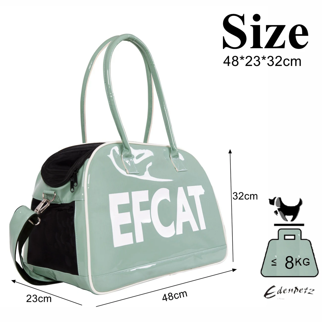 Large Pet Dog Cat Carrier Bag Fashion Silver Bag Transport Carrying For Puppy Kitty