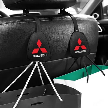 

2pcs Car Seat Headrest Hanger Hook Holder Fastener Clip for Mitsubishis ASX Lancer Pajero Outlander L200 EVO Lancer EX Pajero