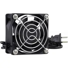 Gdstime – ventilateur industriel de refroidissement Axial sans balais, 6cm, 60mm x 25mm, AC 6025 V, 110V, 120V, 220V, avec prise américaine, 1 pièces
