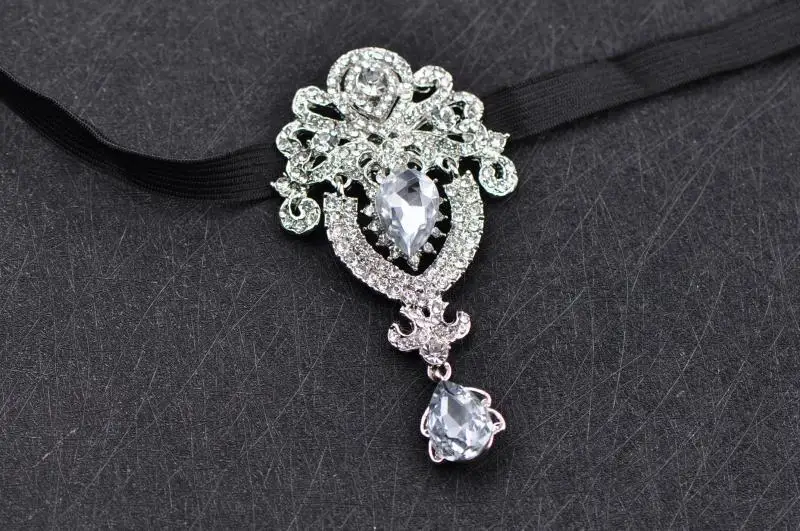Винтажные мужские полосатые роскошные галстуки-бабочки для жениха с кристаллами на шее, модные свадебные мужские галстуки-бабочки, стразы, официальные аксессуары - Цвет: 8