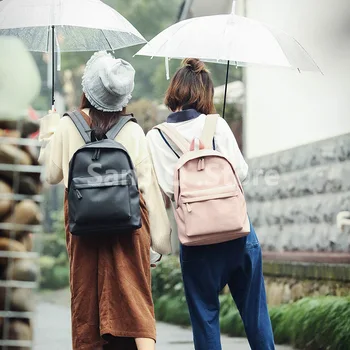 

Female 2019 High Quality Canvas Travel Backpack Women Mochila Feminina Sac A Dos Back Pack School Bags For Teenage Girl Rucksack