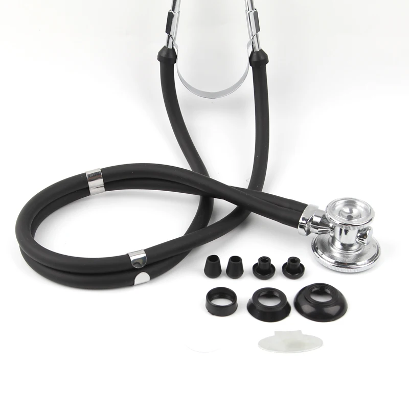 High Quality Professional Double Head Long Soft TubeCardiology Medical Stethoscope with Accessories Student Medical Equipment