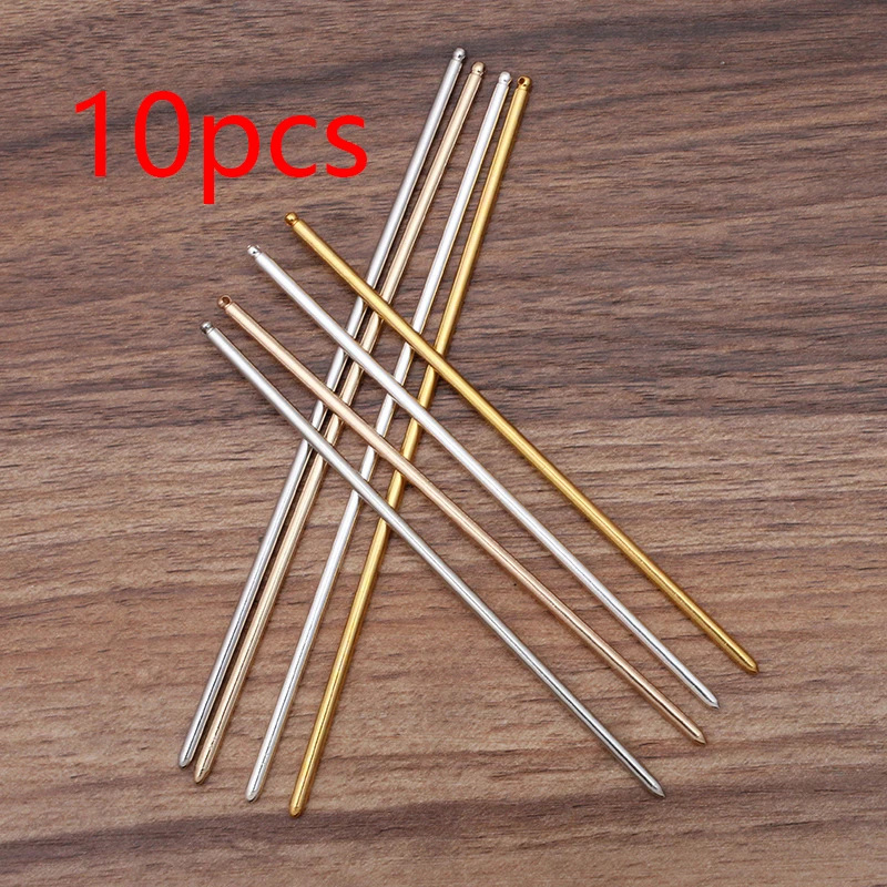 Hair accessory Hair stick Jewelry accessories 10pcs 125/150mm Metal Iron Hair Pins Blank Base Setting Hair Stick for Women Jewelry Bulks Findings Components DIY Accessories