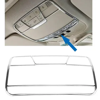 

Car Front Head Reading Light Frame Decorative Cover Trim ABS Frame For Mercedes Benz C/GLC/E W205 X253 W213 Car Accessories