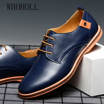 

Retro Bullock Design Men Business Formal Shoes Classic Pointed Toe Leather Shoes Men Oxford Dress Shoes Big Size 38-48