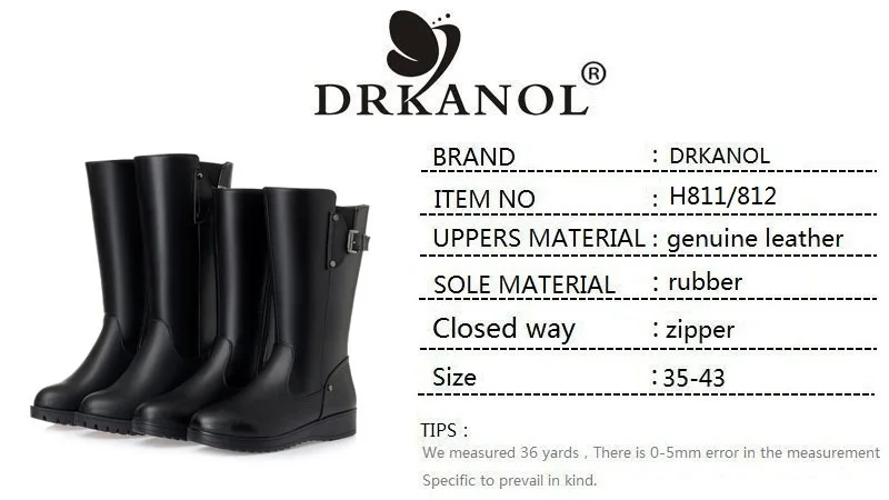 DRKANOL Snow Boots - front view