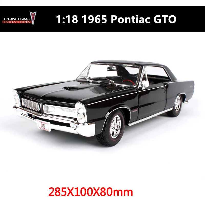 1965 GTO Maisto 1:18 1965 Pontiac GTO автомобиль сплав модель автомобиля моделирование автомобиля украшение коллекция Подарочная игрушка Литье под давлением модель игрушка для мальчиков - Цвет: 1965 GTO