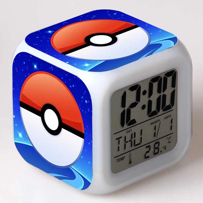 Мультфильм детский будильник wekker Миньоны цифровой будильник wake up light Mario reveil Настольный светодиодный reloj despertador - Цвет: 7