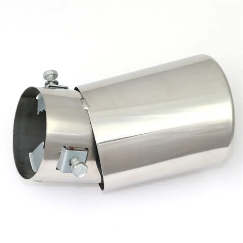 Stainless Steel Pipe Chrome Trim Modified Car Rear Tail Throat Liner Accessories Universal Car Auto Exhaust Muffler Tip exhaust muffler tip
