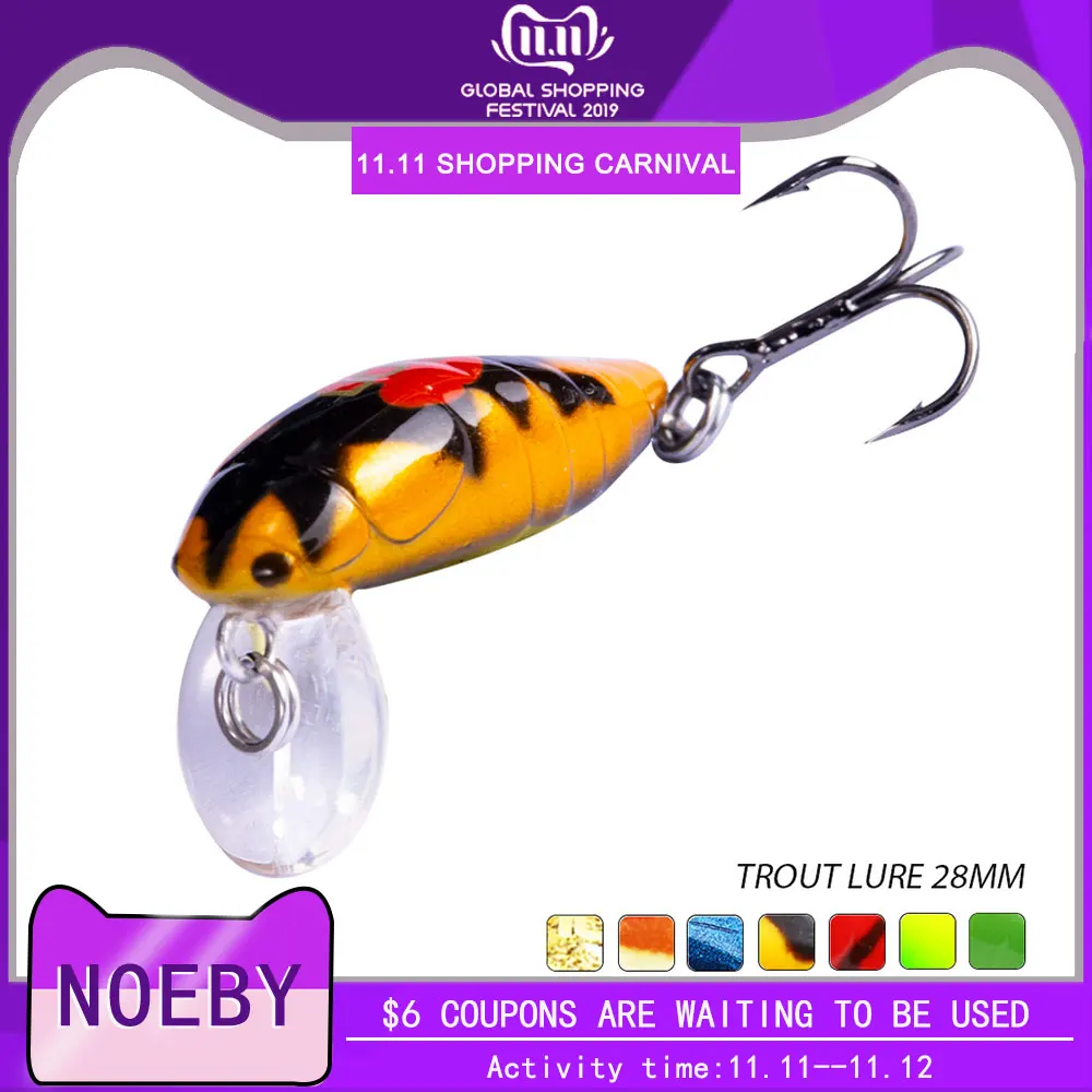 NOEBY NBL9159 плавающая приманка для окуня щука Walleye форель пластиковая рыболовная