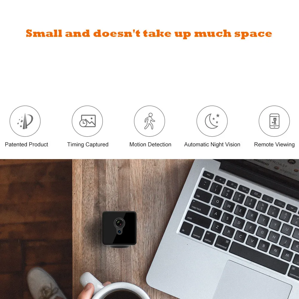 Camsoy S8 WiFi мини-камера P2P 720P HD IP камера ночного видения с дистанционным управлением для домашней безопасности Wifi видео рекордер камера ночного видения