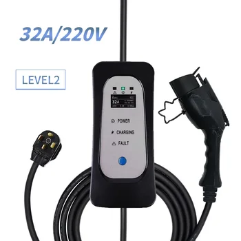

adjustable sae j1772 car ev charging 32A 5m ev charger cables for electric car ev charger j1772