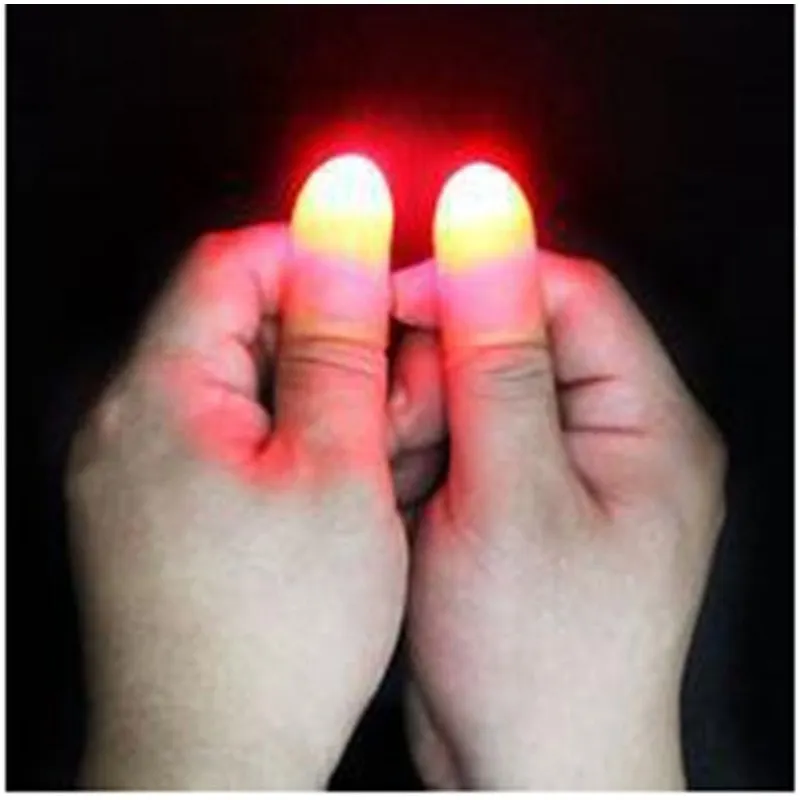 2 шт Вечерние светильник Magic Up Thumbs Fingers Trick появляющийся светильник Close Up
