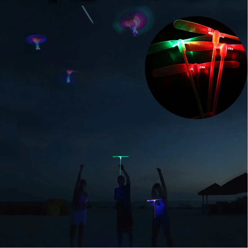 Kids Flying LED Light Up Flashing Dragonfly Glow Dragonfly For Party Toys Gifts