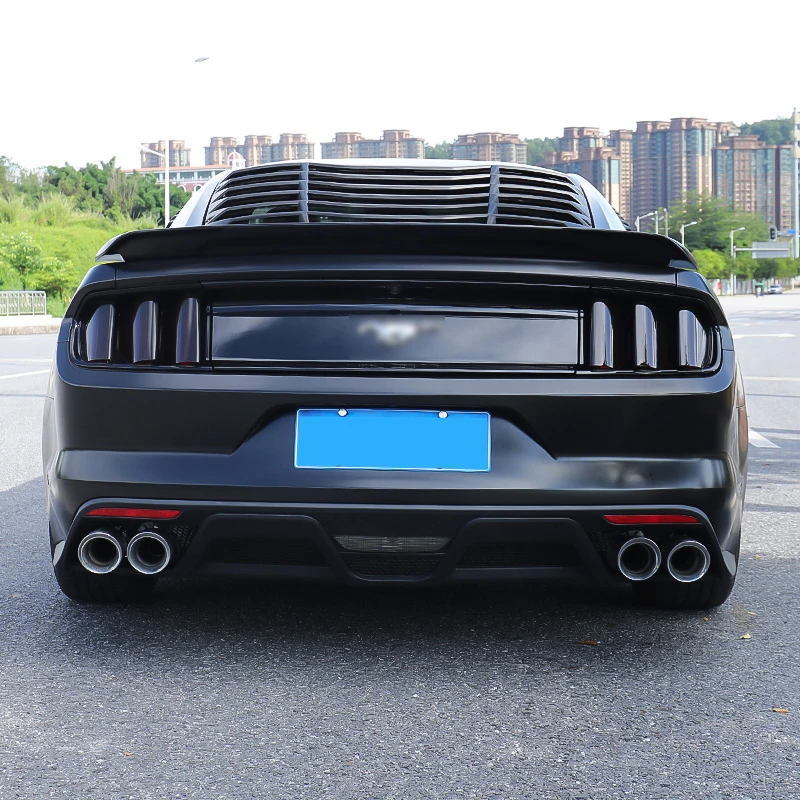  QHCP Acrylic 6Pcs Car Rear Tail Light Lamp Cover Protector Sticker Smoked Black Auto Accessories Fo