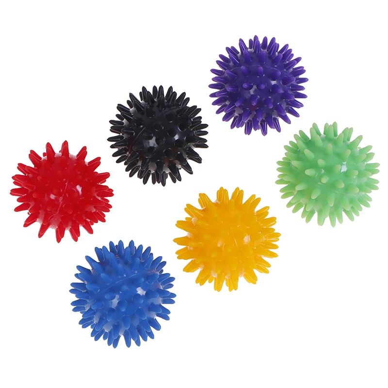 Full Body Spiky Massage Ball Hard Stress Ball 6cm For Fitness Sport Exercise Hedgehog Sensory Training Grip the massage ball fitness ball