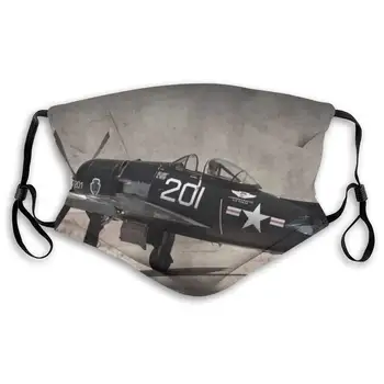 

Cool Vintage Airplane Washable Reusable Mask, Anti Dust Half Face Mouth Mask For Kids Teens Men Women With Adjustable Ear Loops