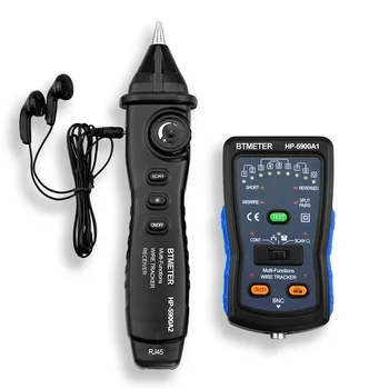 

Cable Finder Tone Generator Probe Kit Wire Tracker Toner Ethernet LAN Network Cable Tester Telephone Tester, Continuity Checker