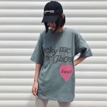 

Kanye West KIDS SEE GHOSTS Tees t shirt men Women 3D dyeing Casual Kanye West tshirt Smiley Face