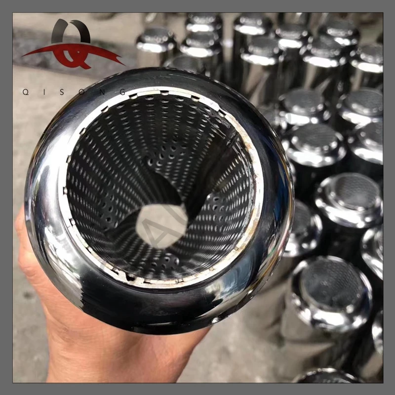 QISONGUniversalCarMidiumExhaustMufflerTornadoMufflerResonator