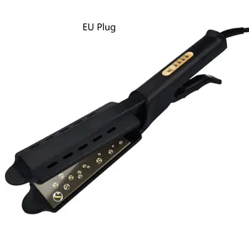 

Hair Straightener Four-Speed Fast Preheating Ceramic Tourmaline Negative Ion Flat Iron Black Hair Straightener