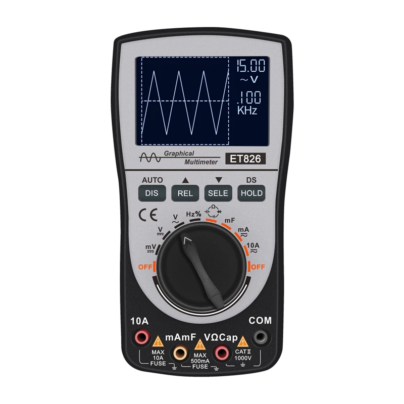2 in 1 Intelligent Digital Oscilloscope Multimeter with Analog Bar Graph 20KHZ