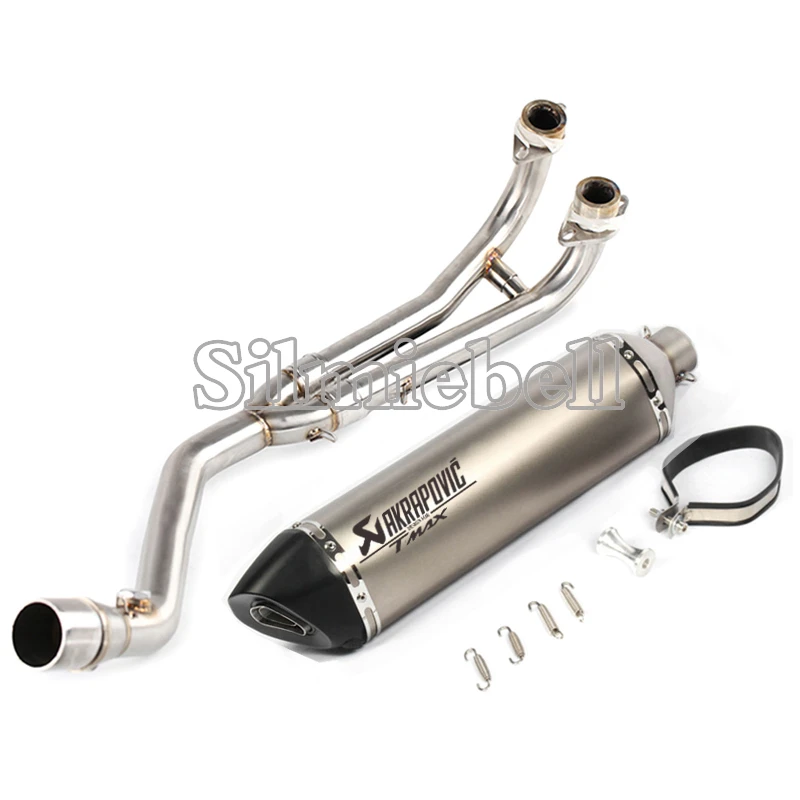 

For Yamaha TMAX 530 TMAX500 exhaust motorcycle akrapovic tmax escape moto carbon slip on link pipe db killer T MAX 500