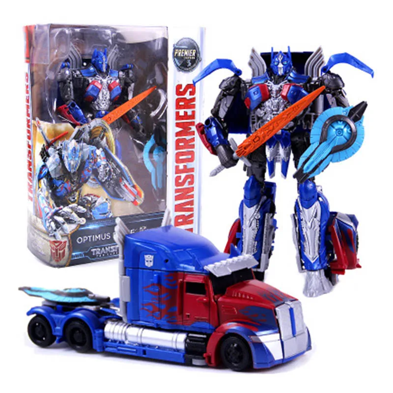 18 см игрушки-трансформеры Optimus Prime Megatron Grimlock коллекция фигурок Робот трансформер Juguete подарки для мальчиков - Цвет: qtz-1
