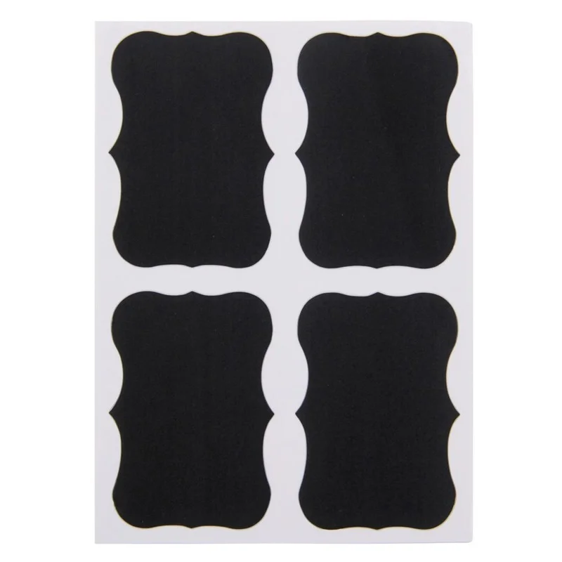 Jars Blackboard Sticker 40Pcs/10Set Craft Kitchen Candy Jar Organizer Labels Chalkboard Stickers | Дом и сад