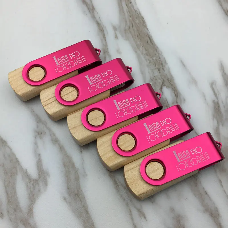 10 шт./лот Бесплатная доставка логотипа деревянный Usb 2 0 Флешка 4 ГБ 8 Мини