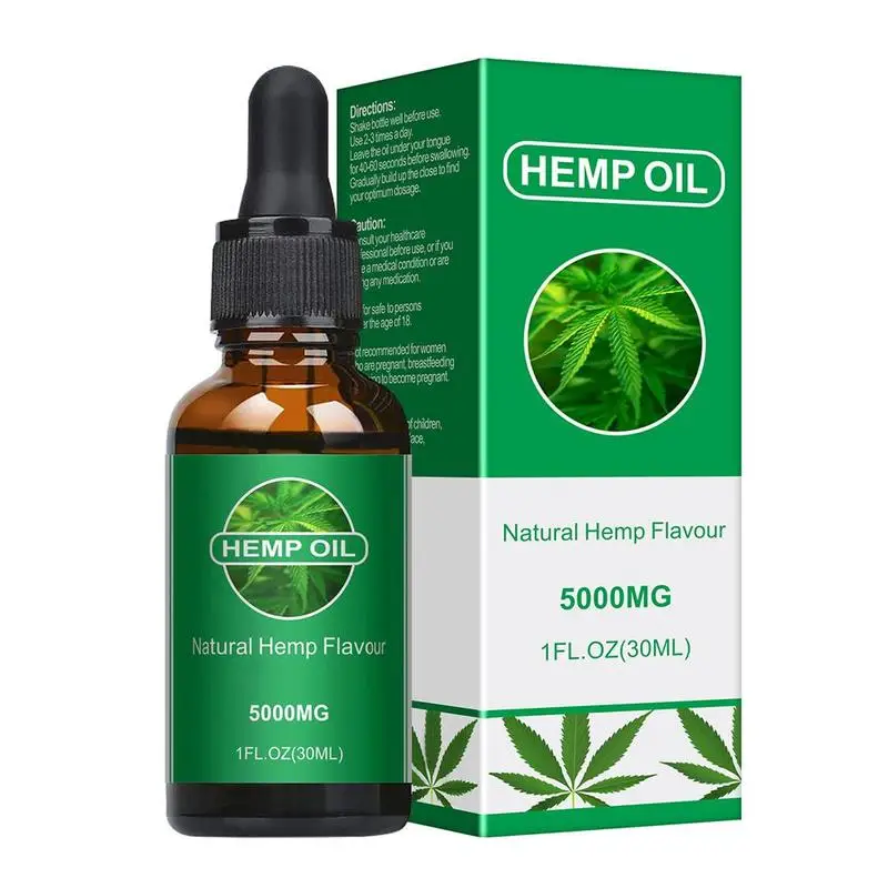 30 мл 5000 мг CBD масло органическое эфирное конопляное травяные капли для снятия