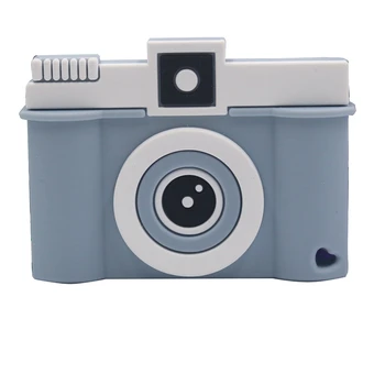 

3PC Food Grade Silicone Teether BPA Free for Baby Teething Camera Shaped Necklace Pendant Chew Toy Gift