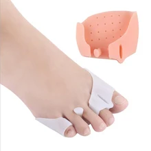 1 пара Три отверстия зажима Передняя панель носок для вальгусной коррекции коррекционный носок сепаратор предварительно уход ладони
