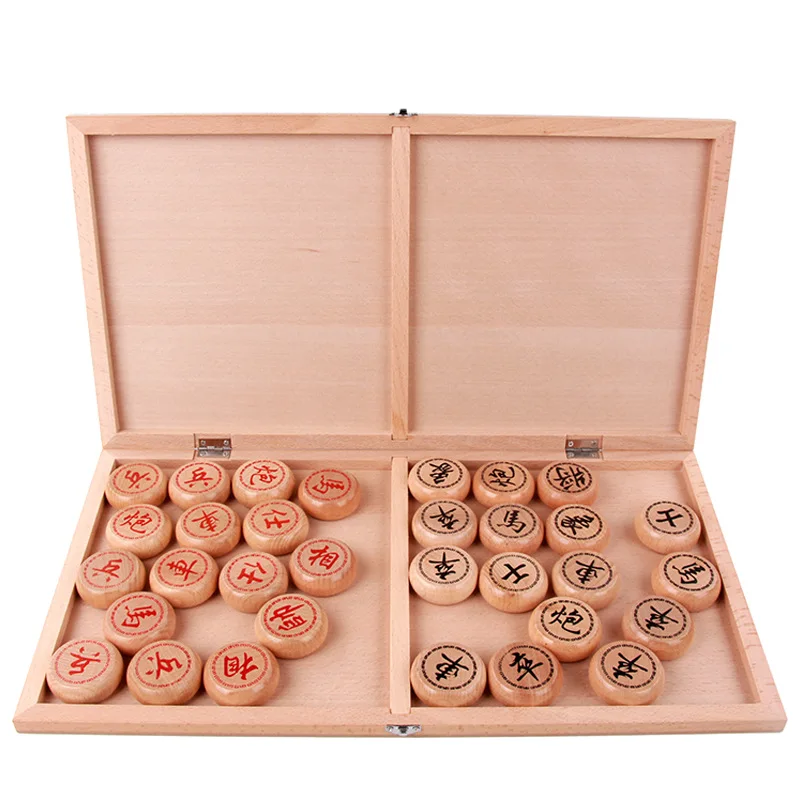 

China Chess Large Size ju mu he Checkerboard Wooden Educational Board Game DIY