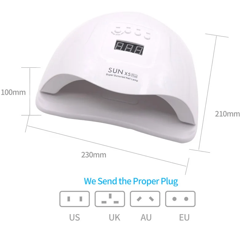 Günstig SONNE X5Plus 80W UV LED Gel Nagel Lampe Schnell Trocknend Nagel Trockner Maschine Maschine Lampe für Nagel Aushärtung UV gel Polish Nail art Werkzeuge