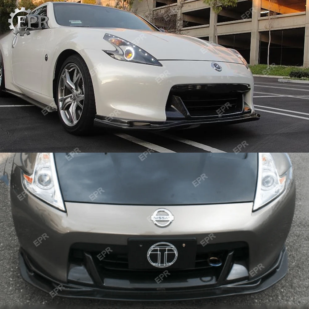 2009-2012 для Nissan 370Z Z34 Zenki ранняя модель Топ секретное стекло/углеродное волокно Передняя уплотнительная прокладка(Предварительно Подтяжка) Комплект кузова 370Z Racing